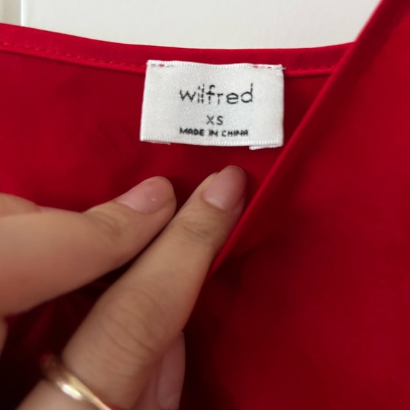 Aritzia Wilfred Christine Dress, Red Goji Berry, XS - Picture 6 of 7